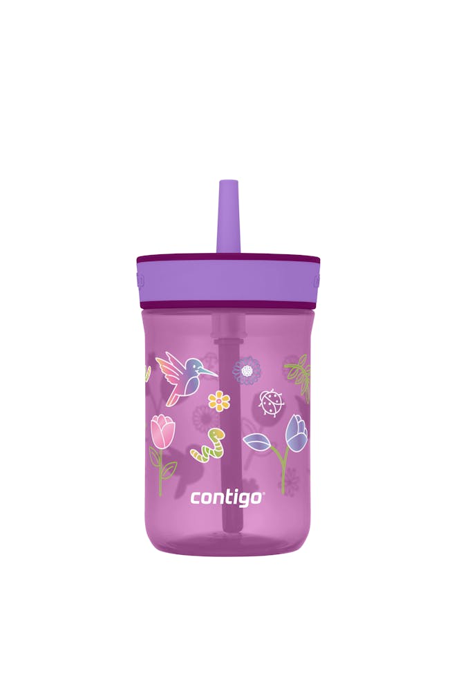Kids’ Leighton Straw Tumbler with Spill-Proof Leak-Proof Lid, 14oz H5
